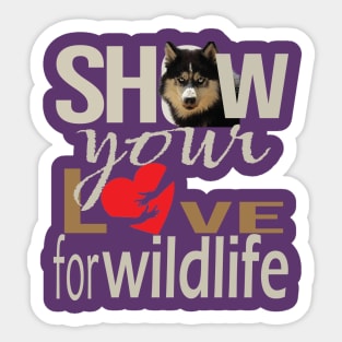 Show your love for wildlife Sticker